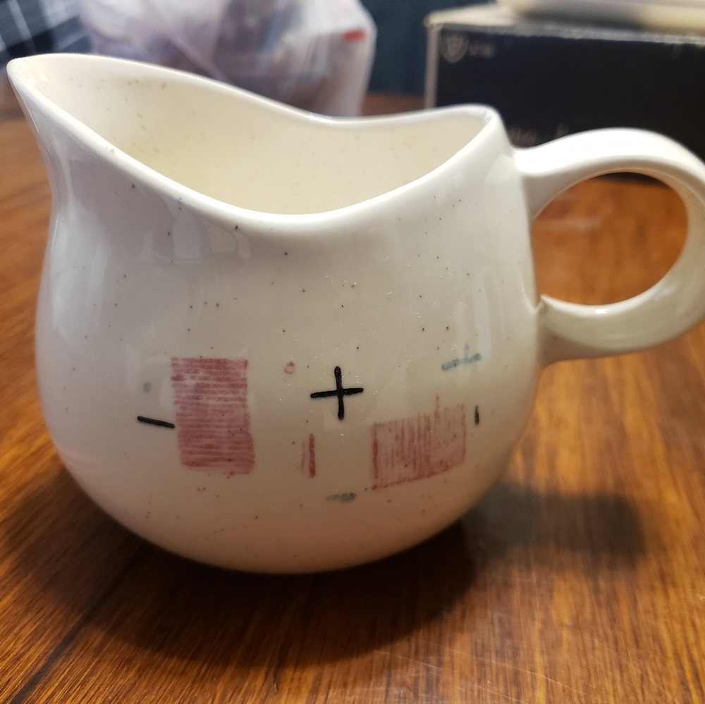 Vintage Vernonware tickled pink creamer